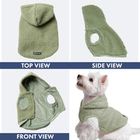 Spark Paws Fleece Dog Hoodie - Light Green / 2XL - image 4