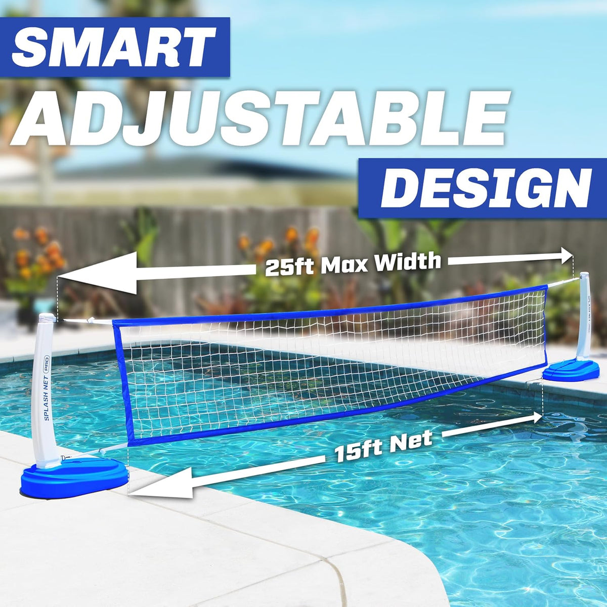 GoSports Splash Net PRO Pool Volleyball Net, or Blue - Blue - image 4