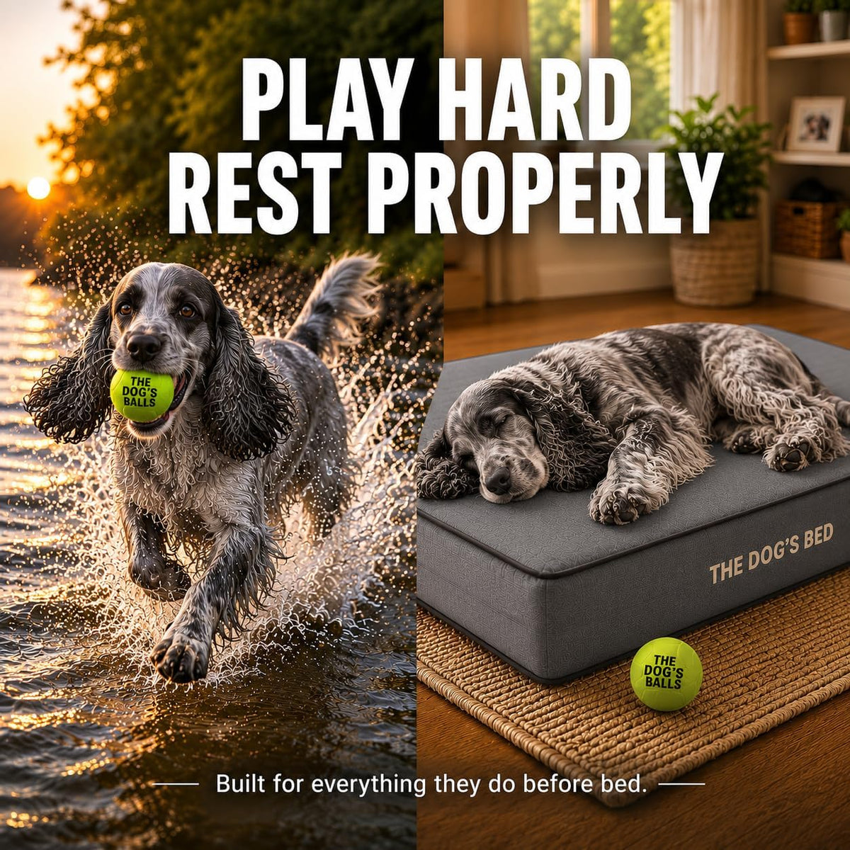 The Dog’s Bed Orthopedic Memory Foam Dog Bed - Grey with Black Trim / Medium Beds (4" deep) - image 2