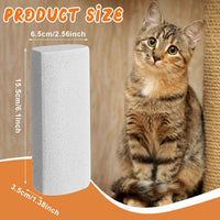 Abbylike 6 Pcs Pet Hair Remover Stone - 3 / Gray / 6.1 x 2.56 x 1.4 Inch - image 2