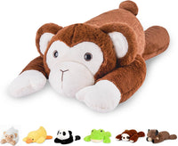 Niuniu Daddy Weighted Stuffed Animals - 3.3 Pounds / Monkey / Lying