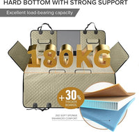 SHARLOVY XL Truck Back Seat Extender for Dogs, Large Hard Bottom Dog Car Seat Cover for Back Seat, Heavy Duty Dog Car Hammock, Waterproof Pet Seat Covers for Trucks, F150, Ram1500 and Large SUV