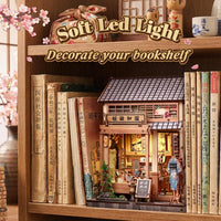 Cutefun Book Nook Kit - DIY Miniature Dollhouse Kit for Adults and Teens – Fun for Kids & Family - Sakura Kimono Shop - image 3