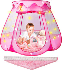 DISHIO Ball Pits with 50 Balls - Pink-with Pink Rug