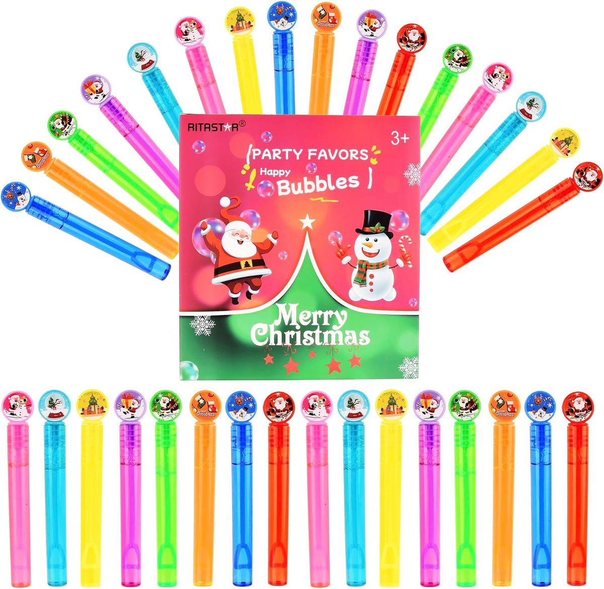 ritastar 32 mini bubble wands with Halloween designs in a gift box - view 10