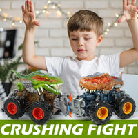 Oriate Friction Powered Dinosaur ATV Toy Cars for Children - Velociraptor 2 - image 3