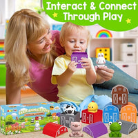 KMUYSL Toys for 1,2,3 Year Old Boys Girls, Farm Animals Toys Playset, Counting Skill, Color Matching, Christmas Birthday Easter Educational Gift for Baby Toddler Boys Girls Age 12-18 Months