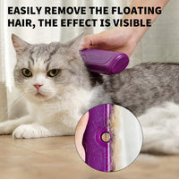 Deshedding Dog Brush for Short Hair - Purple - image 3
