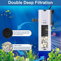 265 GPH 4-In-1 Aquarium Filter - 15 W-265 GPH - image 2