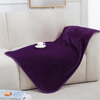 Waterproof Blanket for Bed Couch, Sherpa Fleece Throw, 50x60 – Essentials for Dogs - 30x40 inches / Dark Purple