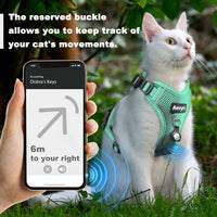 Cat Harness, Cat Harness and Leash for Walking - Green / L(13-18lb) - image 4