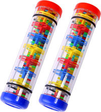 TDOCK 2 Pack Rainmaker Rain Stick Musical Instrument for Babies - Medium