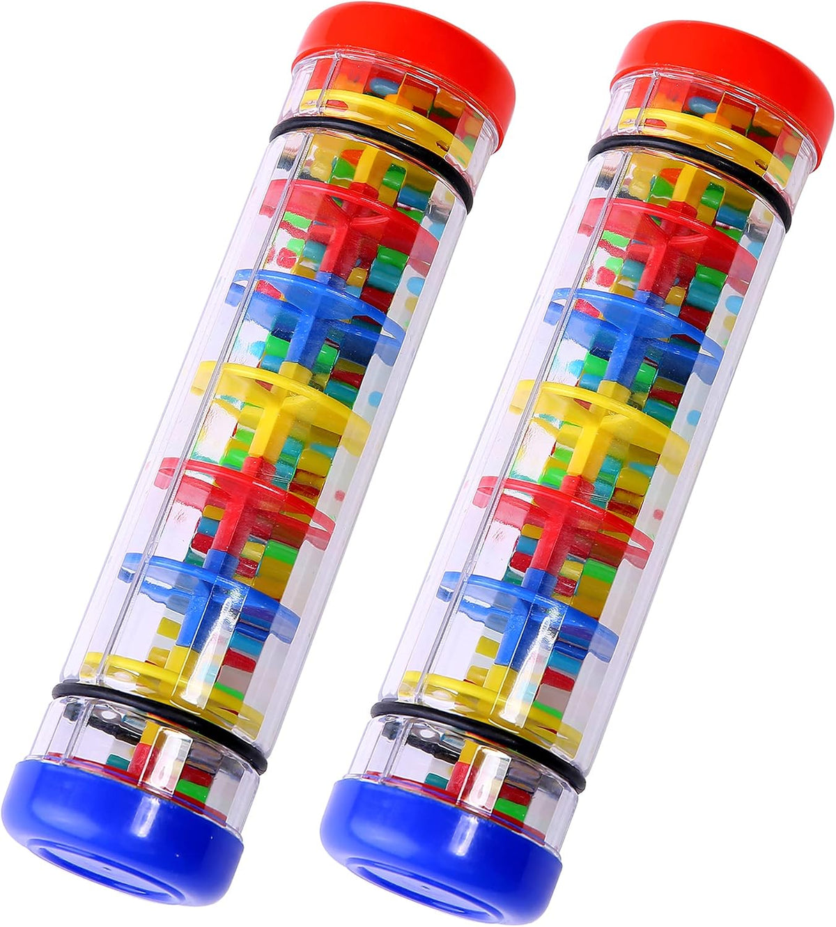 TDOCK 2 Pack Rainmaker Rain Stick Musical Instrument for Babies - Medium