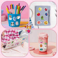 win4pdlay 200 waterproof vinyl stickers for kids with cute kawaii designs for water bottles - view 13