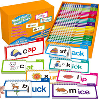 Phonics Flash Cards Word Family Build Book