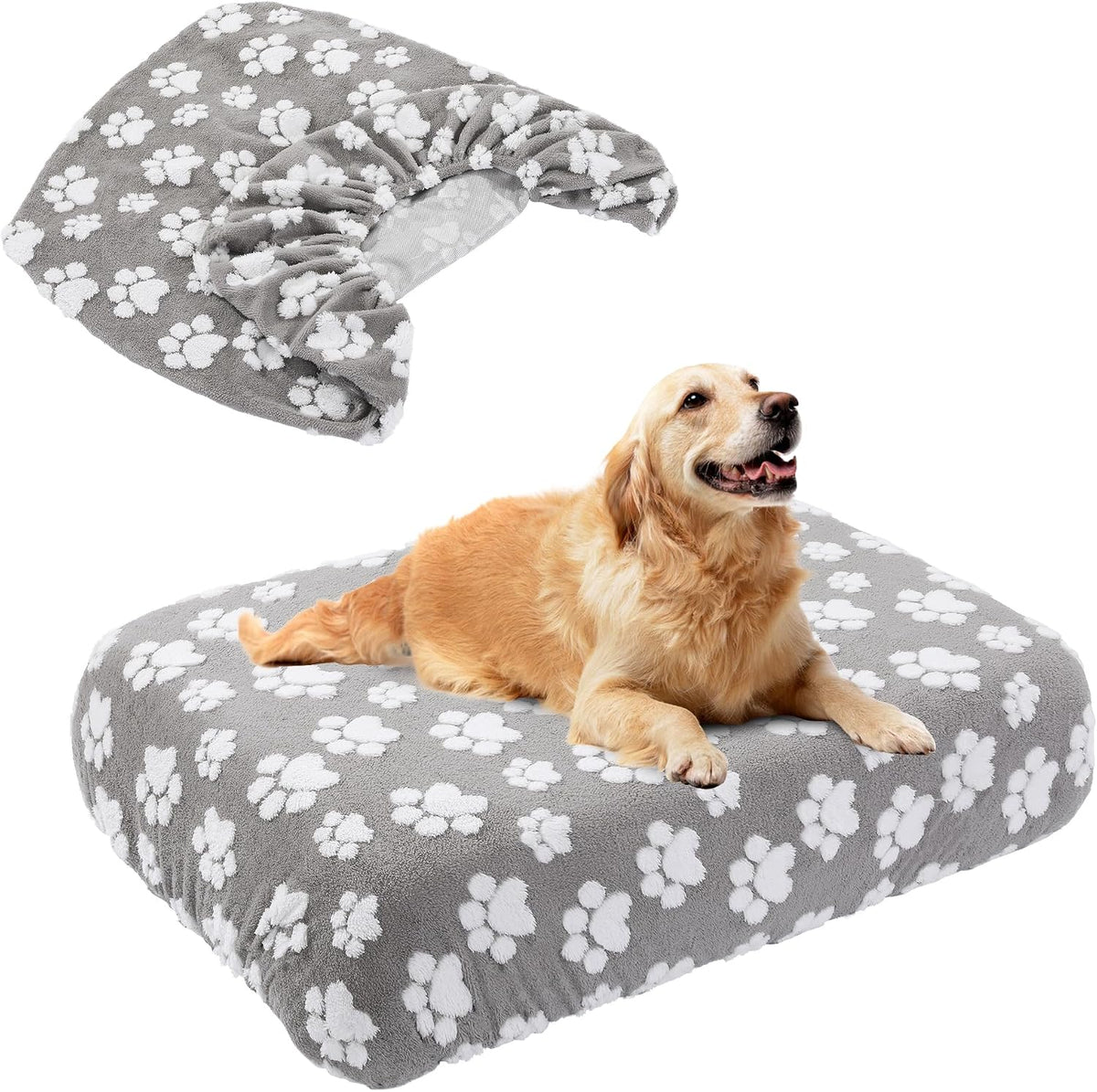 BALAPET Washable Dog Bed Cover 100% Waterproof - 36x27x6in / Gray