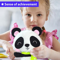 KRAFUN Beginner Sewing Kit, Sew Kitten & Mouse, Pre-Cut Felt - Panda - image 4