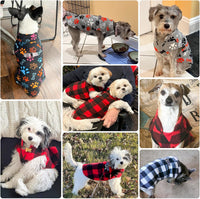 Dog Fleece Vest Sweater Winter Jacket for Small and Medium Large Dogs - Medium / RED BUFFALO PLAID - image 2