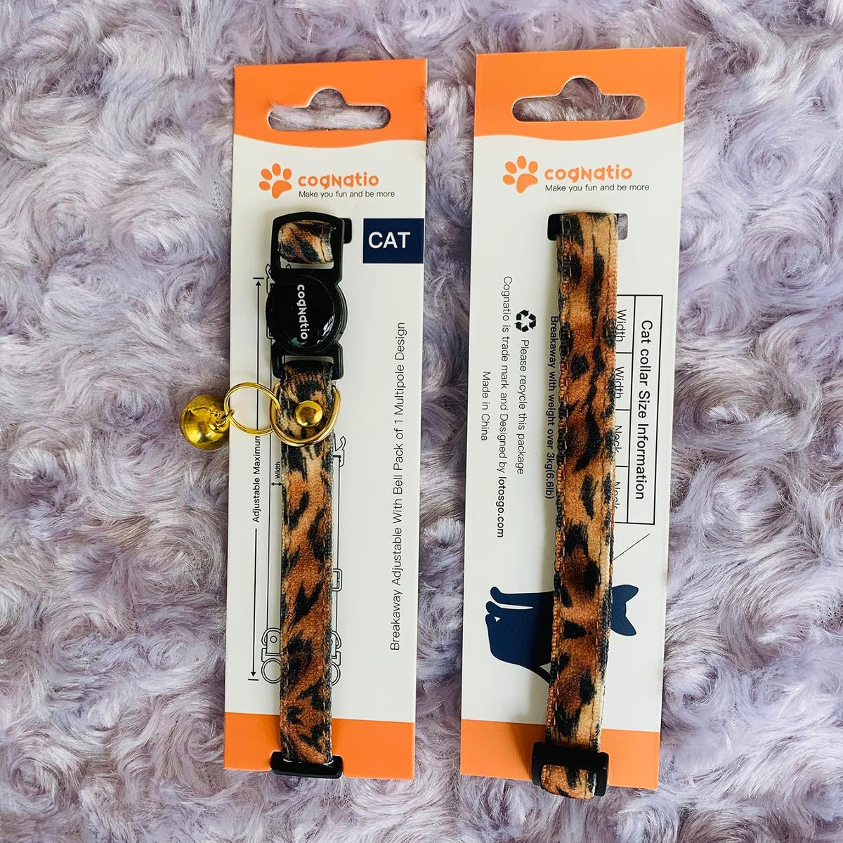 Safety Quick Release Cat Collars - 20-30cm / Tiger - image 2