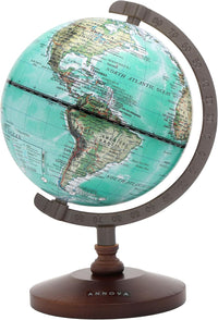 Annova Mini Antique Globe 4-inch / 10 cm - Blue
