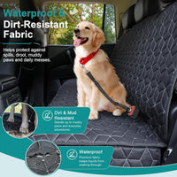Dog Car Seat Covers for Back Seat - Bench-61"W / Bench-Black - image 4