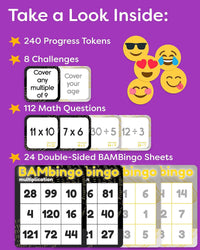 BAMBingo Multiplication and Division Facts Bingo Game – Fun for Kids & Family - Multiplication and Division - image 3