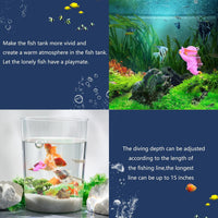 onesimcr Floating Fish Tank Decorations, Aquarium Decorations - Purple - image 4