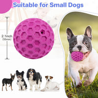 DISSKNIC Indestructible Squeaky Dog Ball, Relieves Anxiety - Small / Rose Red - image 2