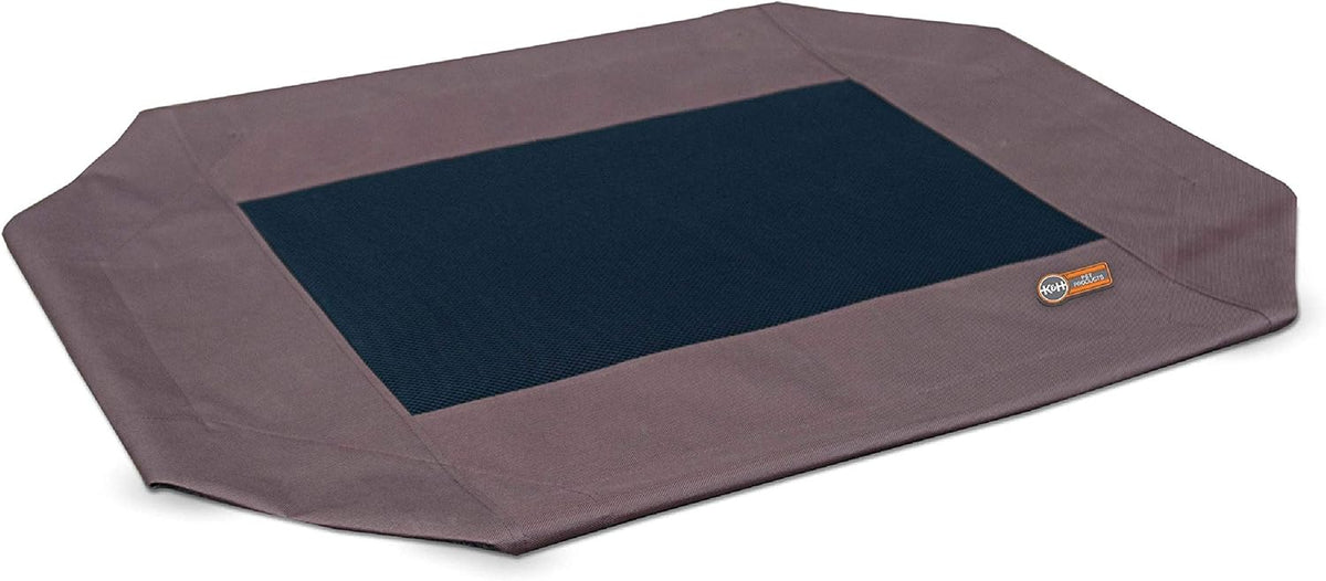 K&H Outdoor Elevated Dog Bed Pet Cot Replacement Cover - Chocolate/Black Mesh / Large 42 X 30 Inches