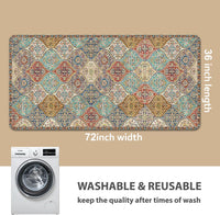 Washable Pee Pads for Dogs, Stylish - 36x72 Inch (Pack of 2) / Cream/Multi - image 2