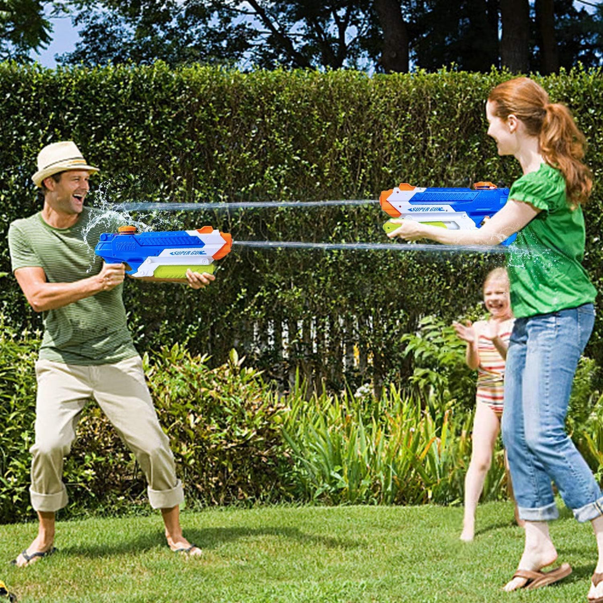 Water Guns for Kids, Summer Soaker Squirt Guns - 1000cc - image 2