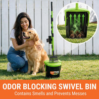 Dog Pooper Scooper with Bag Attachment - Green - image 4