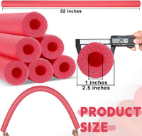 Hanaive white foam pool noodles, 6 pack, 52 inches long with hollow centers - view 35