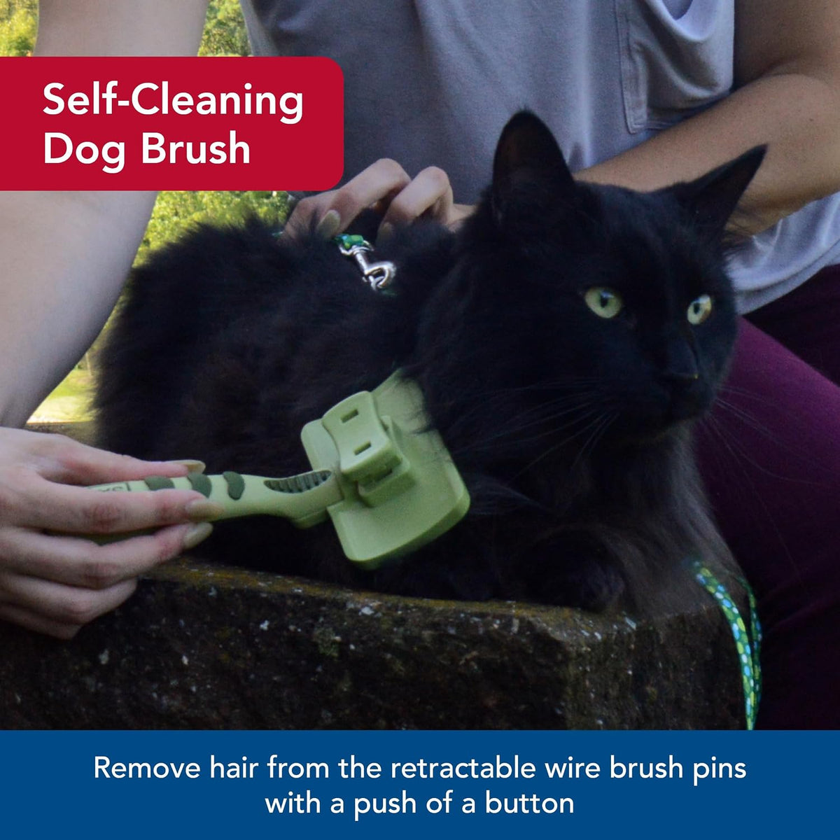 Coastal Pet Safari Cat Self Cleaning Slicker Brush - image 3