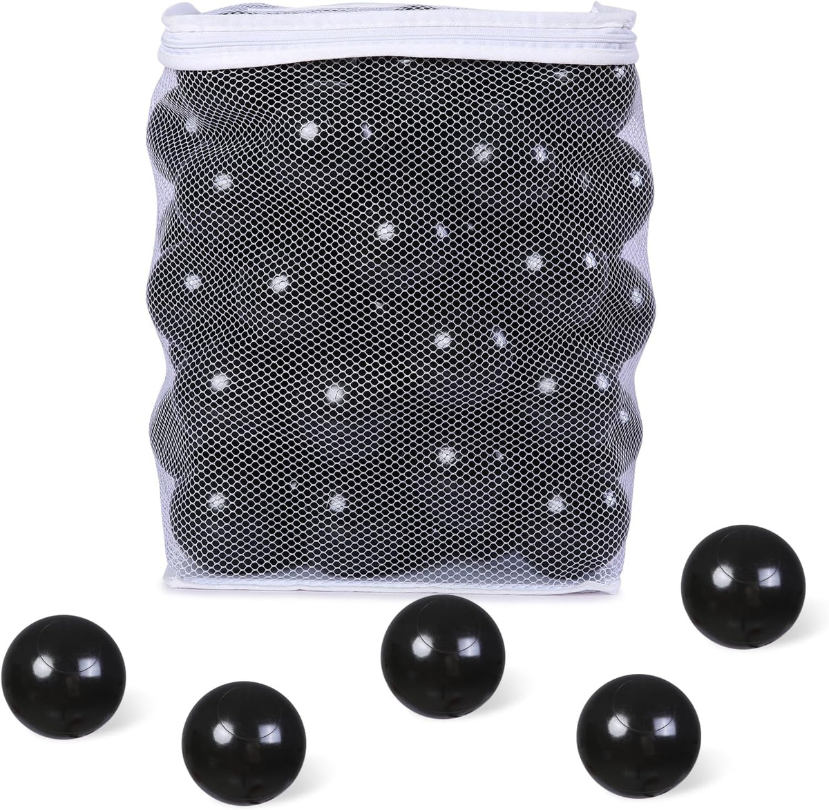 Guesvot 50 rainbow ball pit balls, 2.75 inch, with reusable storage bag - view 17