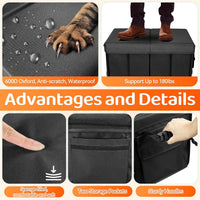Car Seat Extender for Dogs - Black-M-19 x 11x 13.3 in-(up to 200LBS) - image 4