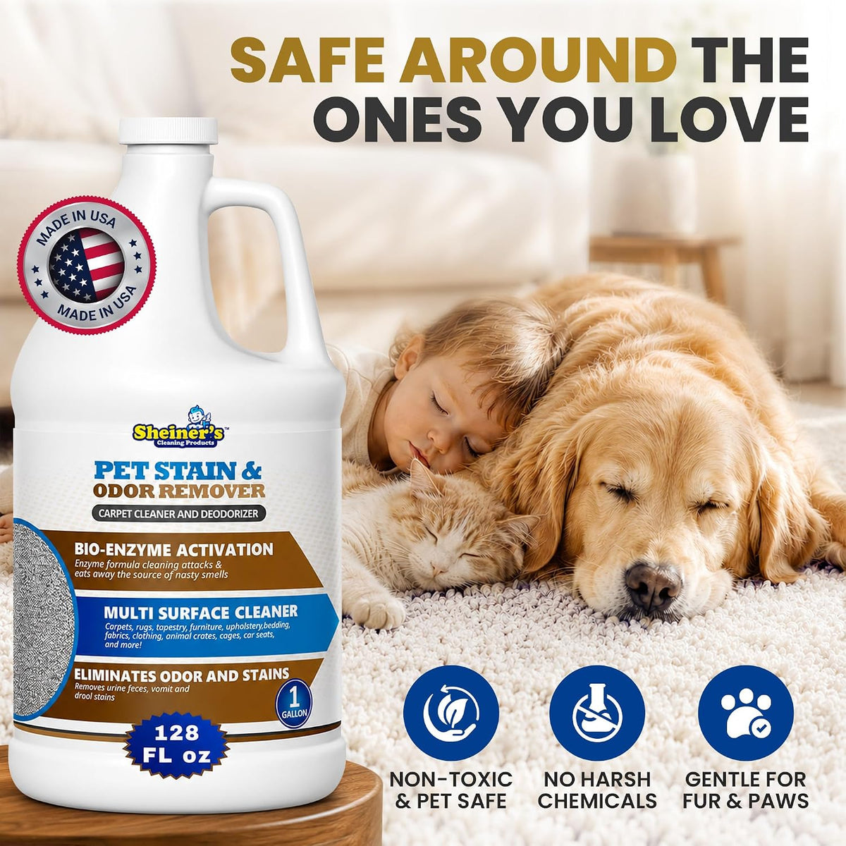 Sheiner's enzymatic pet stain and odor remover concentrate, unscented - view 4