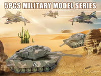 Crelloci 5 pack pull back army toys, three camo fighter jets and two tanks - view 10