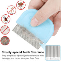 Pet Grooming Supplies, Massaging Comb for Removing Matted Fur and Knots/Tangles, Perfect for Long and Short Hair Pets (3 Packs)