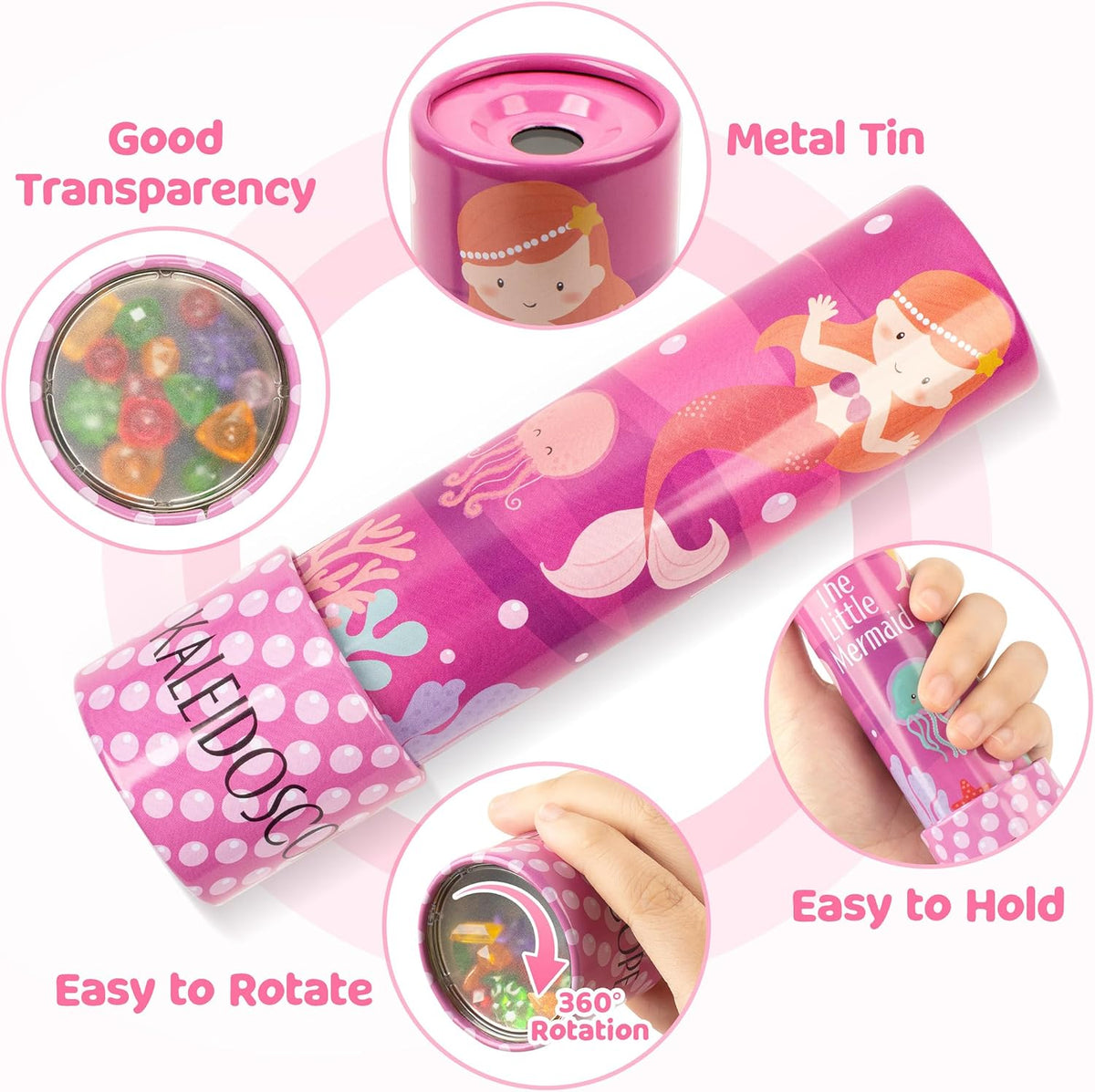D-FantiX Classic Tin Kaleidoscope for Kids - image 3