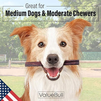ValueBull USA Collagen Sticks for Dogs, 6 Inch Medium Chews, Natural Long-Lasting Dog Treats, 400 Count Wholesale Pack - Promotes Joint, Skin & Coat Health with Glucosamine and Chondroitin
