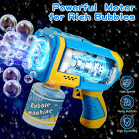 EagleStone Bubble Machine Guns 2 Packs with 2 Solutions 20 Concentrate – Fun for Kids & Family - Pink - image 3