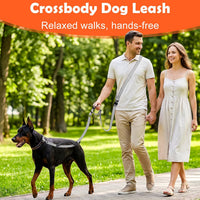 XiaZ Hands Free Dog Leash, Versatile Crossbody Dog Leash - BasicGrey - image 3