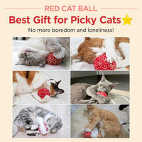 JAYU PET Red Cat Ball, 2.7 inch – Essentials for Cats - W/O Bell / 2.7inch - image 2