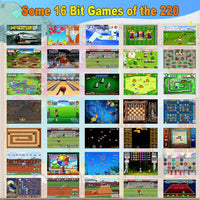 Beijue 16 Bit Handheld Games for Kids Preloaded 220 Retro Video Games - White - image 3
