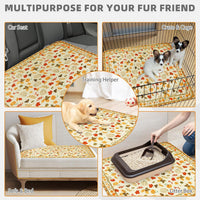 Washable Pee Pads for Dogs, Nonslip and Leak-Proof Dog Pee Pads - Thanksgiving Orange / 36" x 41" (2 Pack) - image 4