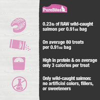PureBites Salmon Freeze Dried Cat Treats, 0.92Oz | 26G - Value Size