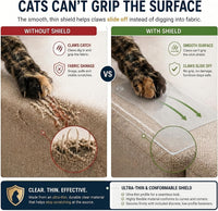 Cat Scratch Furniture Protector - 18 XL Shields + Twist Pins - image 2