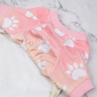 CuteBone Small Dogs Outfit Soft Puppy Onesies Pjs Christmas Dog - A05-Gradient footie / Medium - image 2