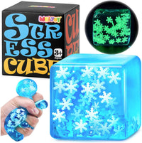 Squishy Fidget Toys Stress Cube - Snowflakes